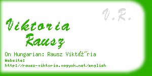 viktoria rausz business card